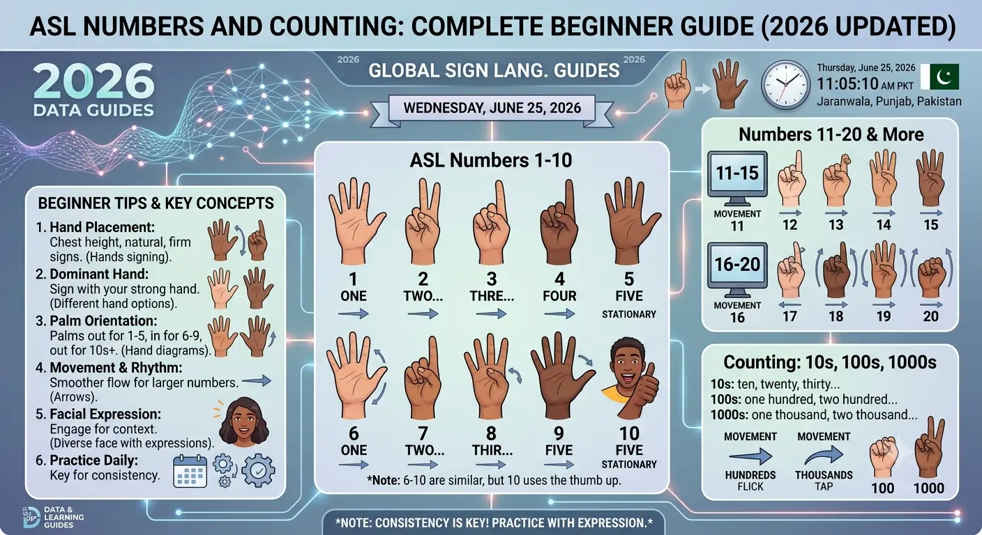 ASL Numbers and Counting Complete Beginner Guide