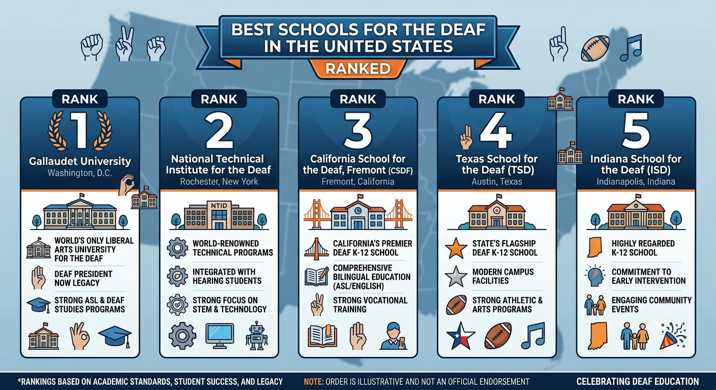 Best Schools for the Deaf in the United States Ranked
