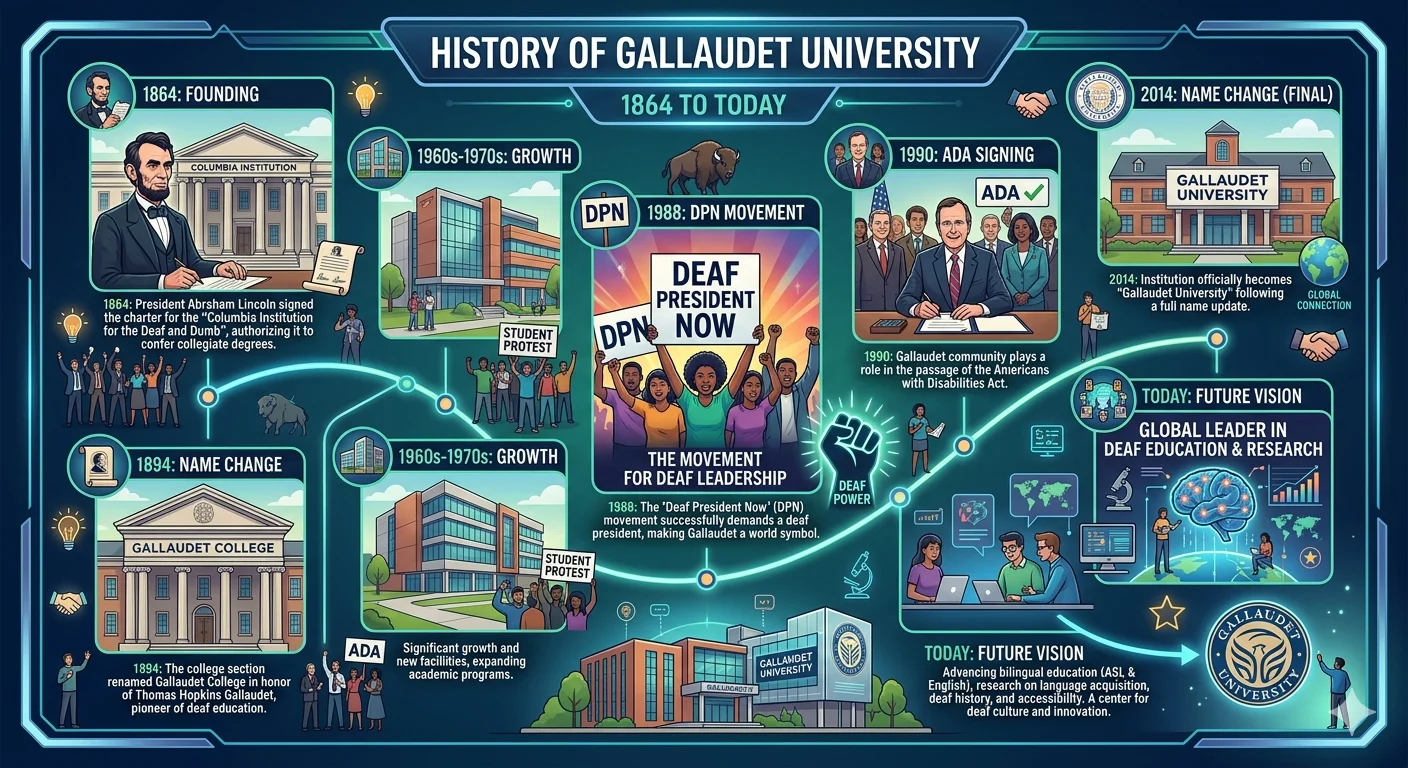 Complete History of Gallaudet University from 1864 to Today