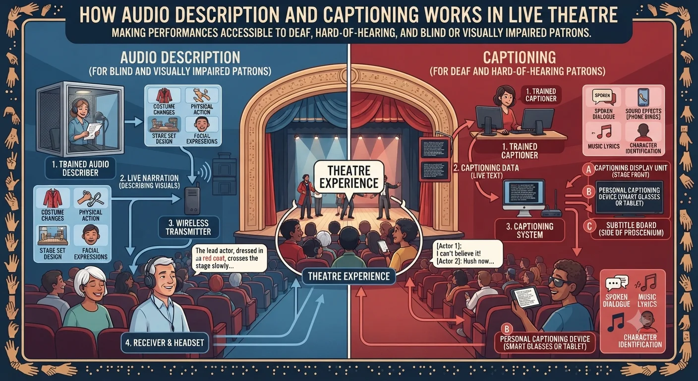 How Audio Description and Captioning Works in Live Theatre