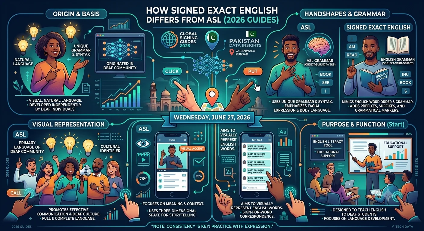 How Signed Exact English Differs from ASL