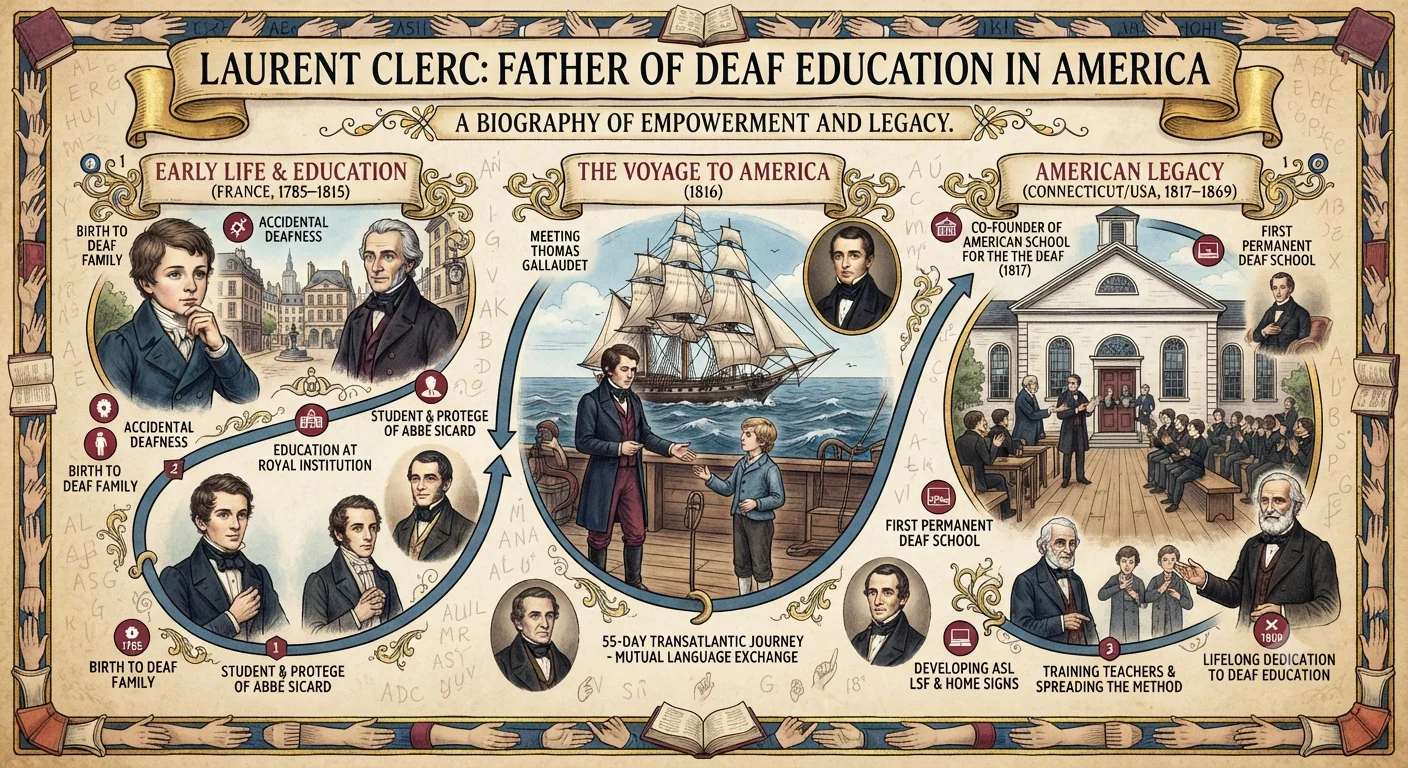 Laurent Clerc Father of Deaf Education in America Biography
