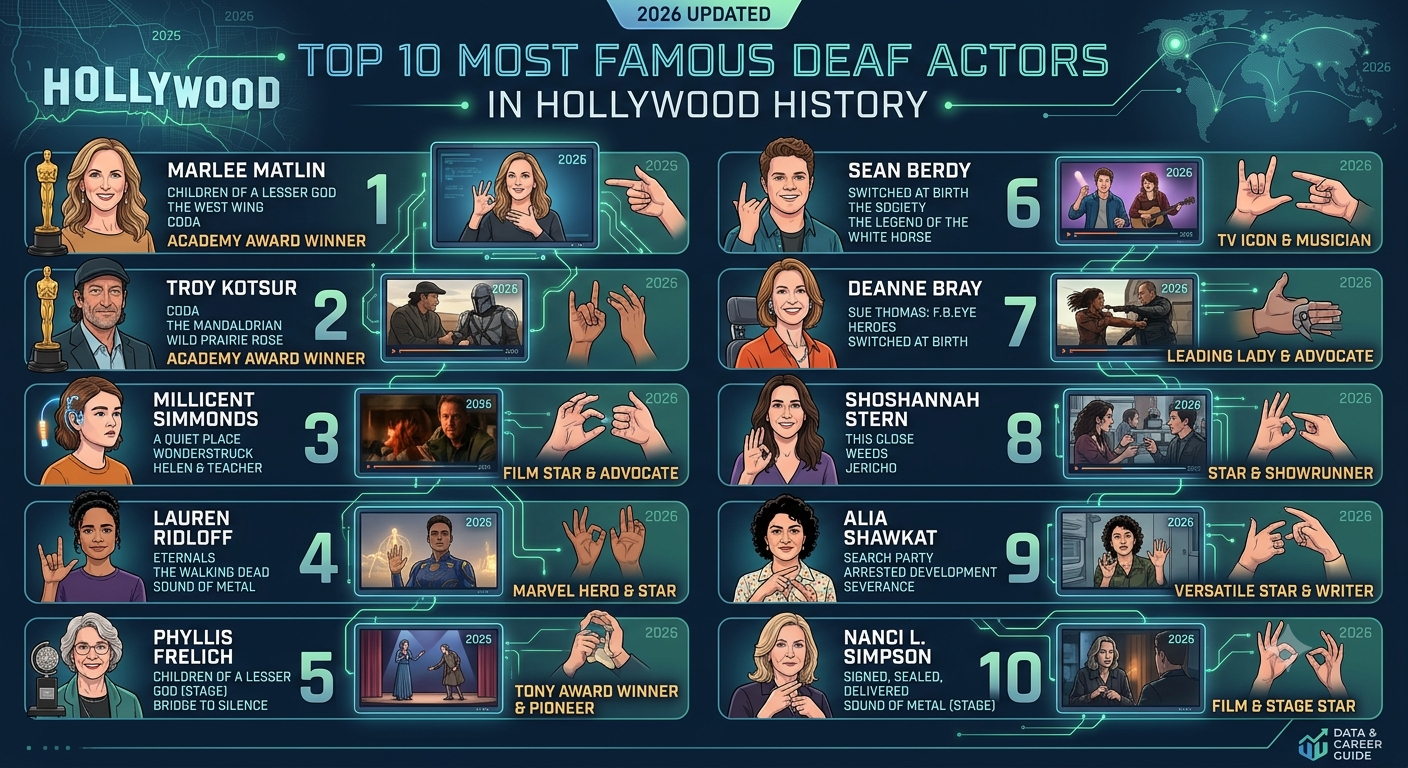 Top 10 Most Famous Deaf Actors in Hollywood History
