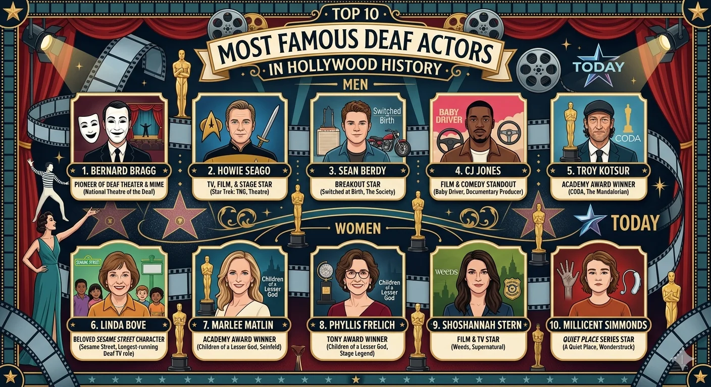 Top 10 Most Famous Deaf Actors in Hollywood History