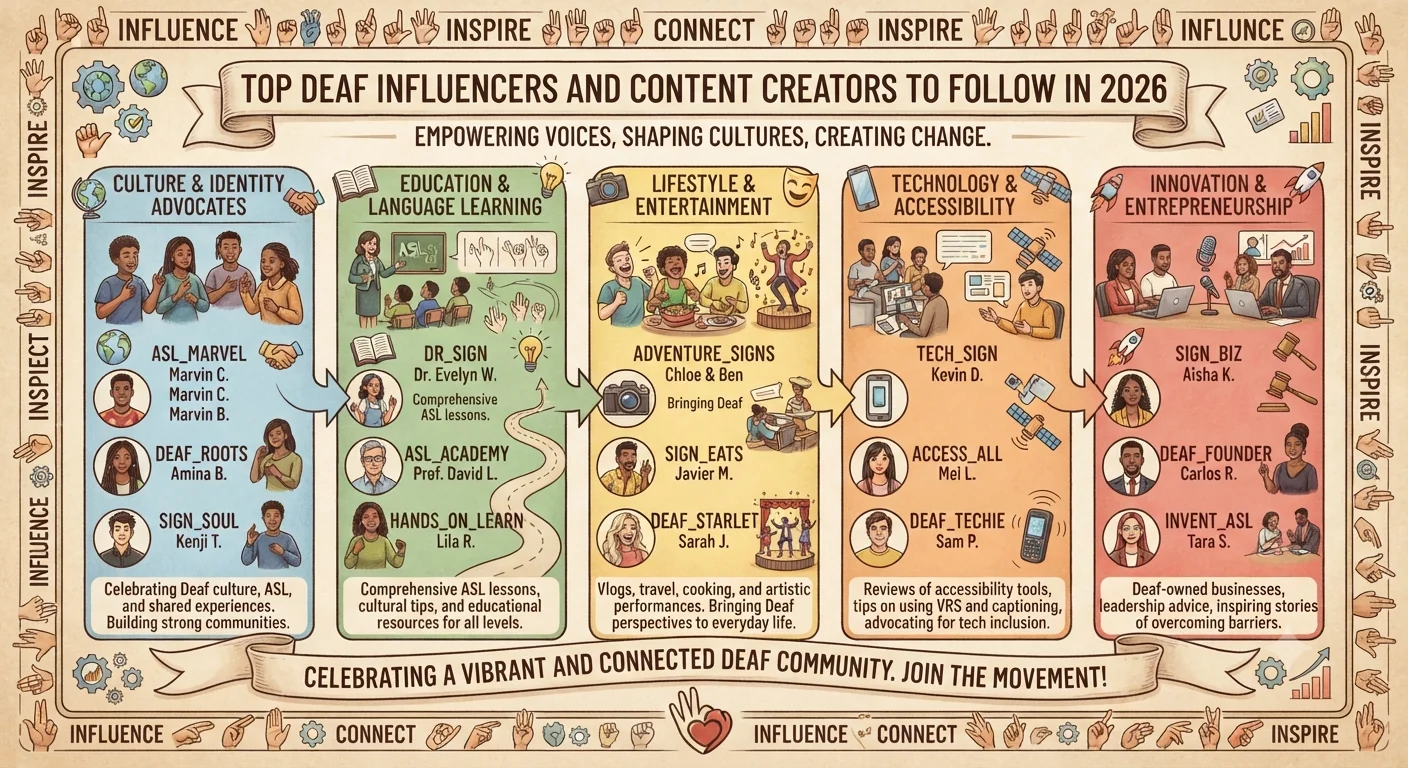 Top Deaf Influencers and Content Creators to Follow in 2026